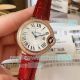 Swiss Quartz TW Factory Cartier Ballon Bleu Diamond Bezel 33mm Red Leather Strap (2)_th.jpg